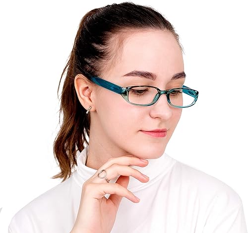 Miniatura 4 de 4 pares de lentes para lectura con bloqueo de luz azul para mujeres y hombres