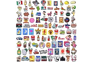 100Pcs Mexican Shoe Charms – Express Your Mexican Pride in Style!