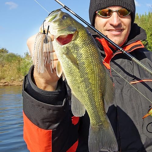 Miniatura 7 de Goture Plantillas de lubina con protector de malezas Plantillas de pesca Faldas de silicona Jigs Flipping Jig Swim Jig Streamlined Head Fishing