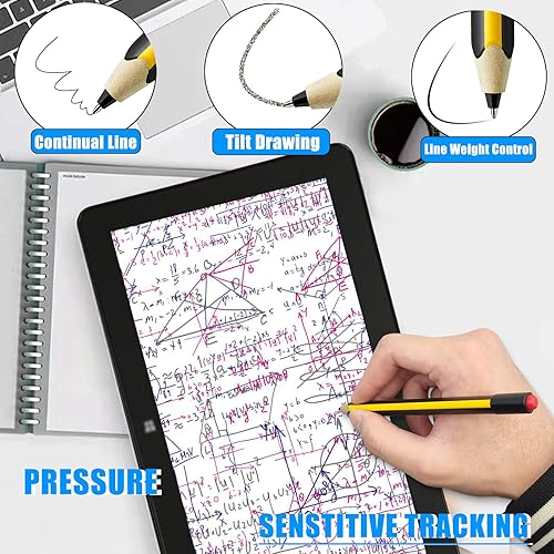 Miniatura 2 de Puntas de repuesto finas sin desgaste compatibles con Stedtler Noris Digital Jumbo Classic EMR Digital Pen Stylus puntas de bola de aleación de