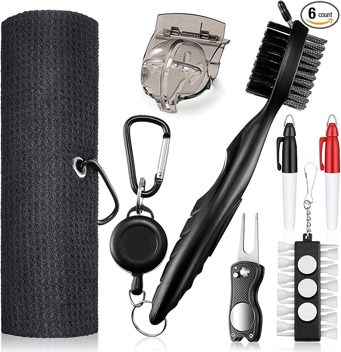 Review 16 Pieces Golf Accessories Set Golf Towel Golf Club Brush with Groove Cleaner Foldable Divot Repair Tool with Ball Marker Golf Ball Marker Golf Marker Pens and Golf Tee Holder A Good Golf Accessory Review 16 Pieces Golf Accessories Set Golf Towel Golf Club Brush with Groove Cleaner Foldable Divot Repair Tool with Ball Marker Golf Ball Marker Golf Marker Pens and Golf Tee Holder A Good Golf Accessory