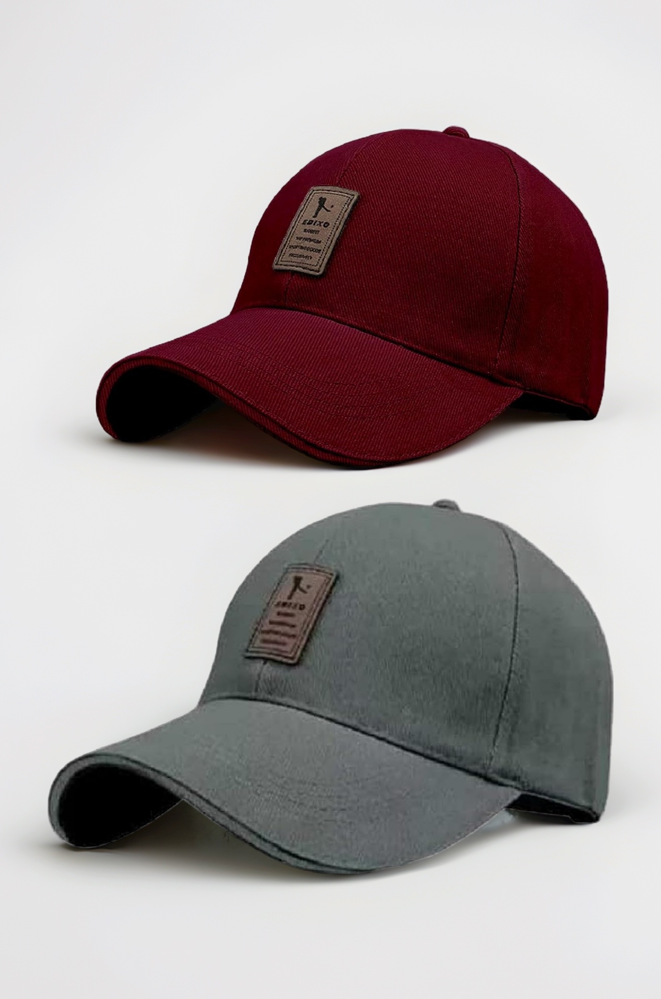 Brand Soft Cotton Adjustable Unisex Cap for Men and Women Freesize Baseball Caps (Pack of 2)