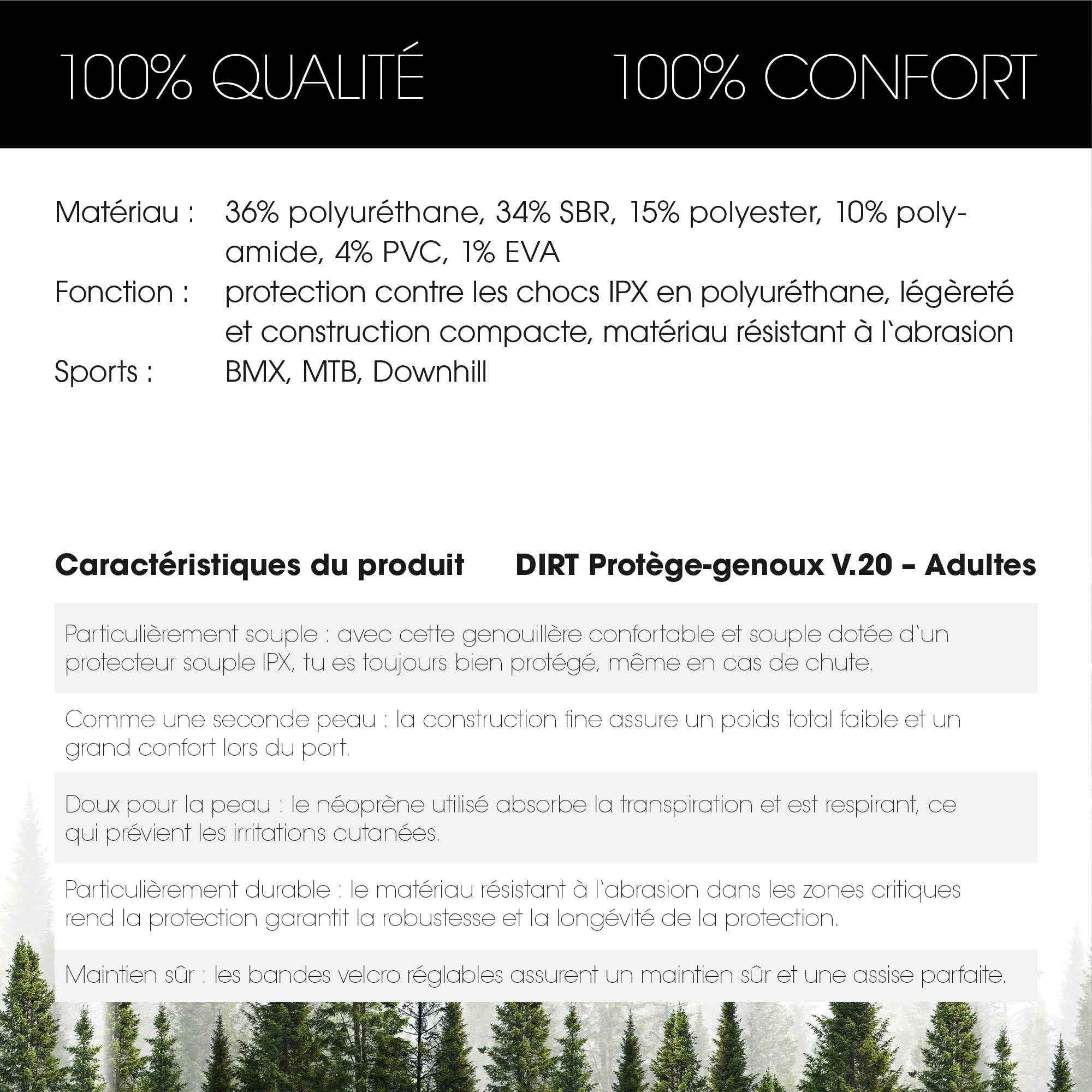 O'NEAL | Protège-genoux | VTT | Protection contre les chocs en polyuréthane IPX®, construction légère et compacte, matériau résistant à l'abrasion | Protège-genoux anti-dirt | Adulte | Noir | Taille M