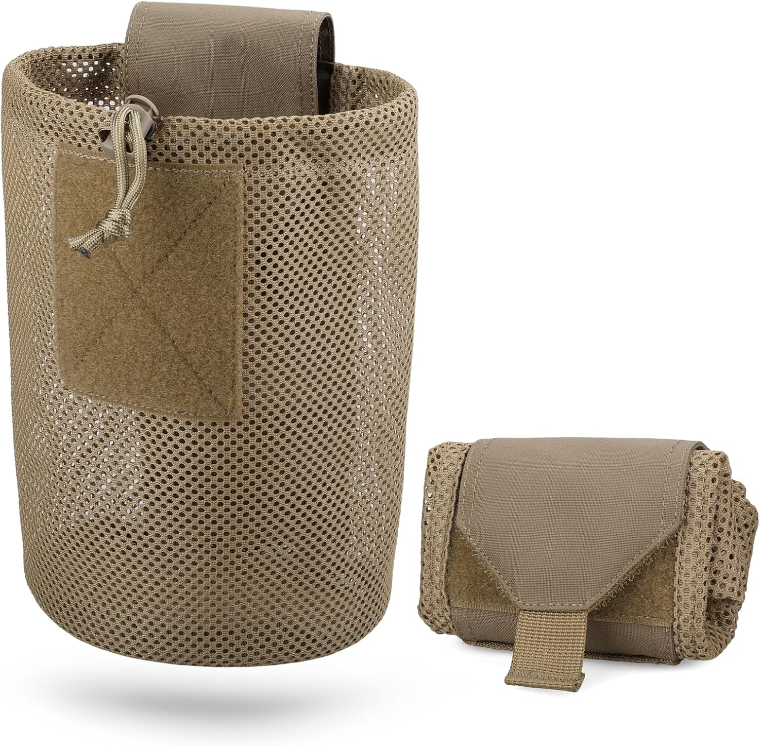 WYNEX Tactical Molle Dump Pouch,Roll-Up Drawstring Magazine Utility Pouch Folding Dump Bag