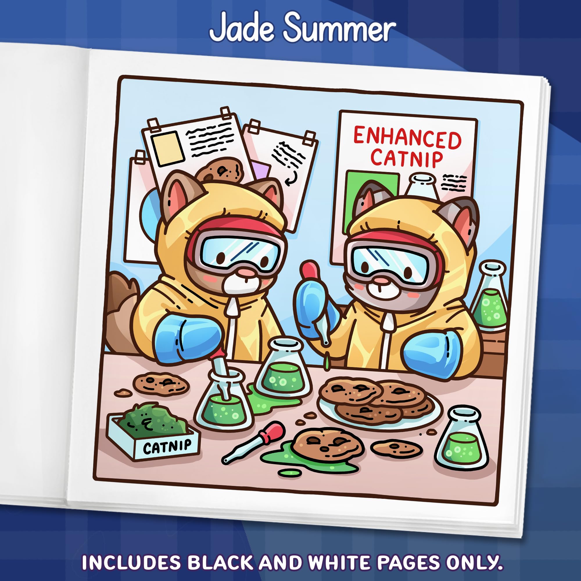 Cat Crimes: Cozy Coloring Book for Adults and Teens with Funny Scenes for Cat Lovers