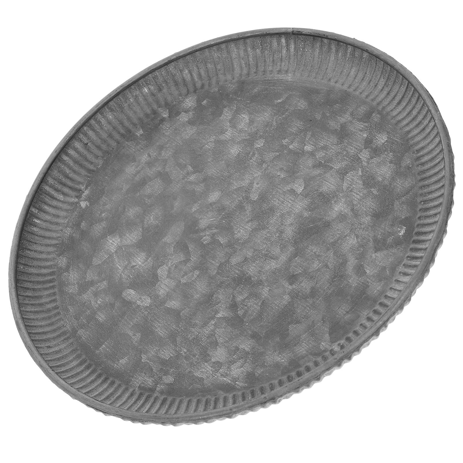 Bandeja decorativa metálica redonda de hierro vintage para servir en fiestas
