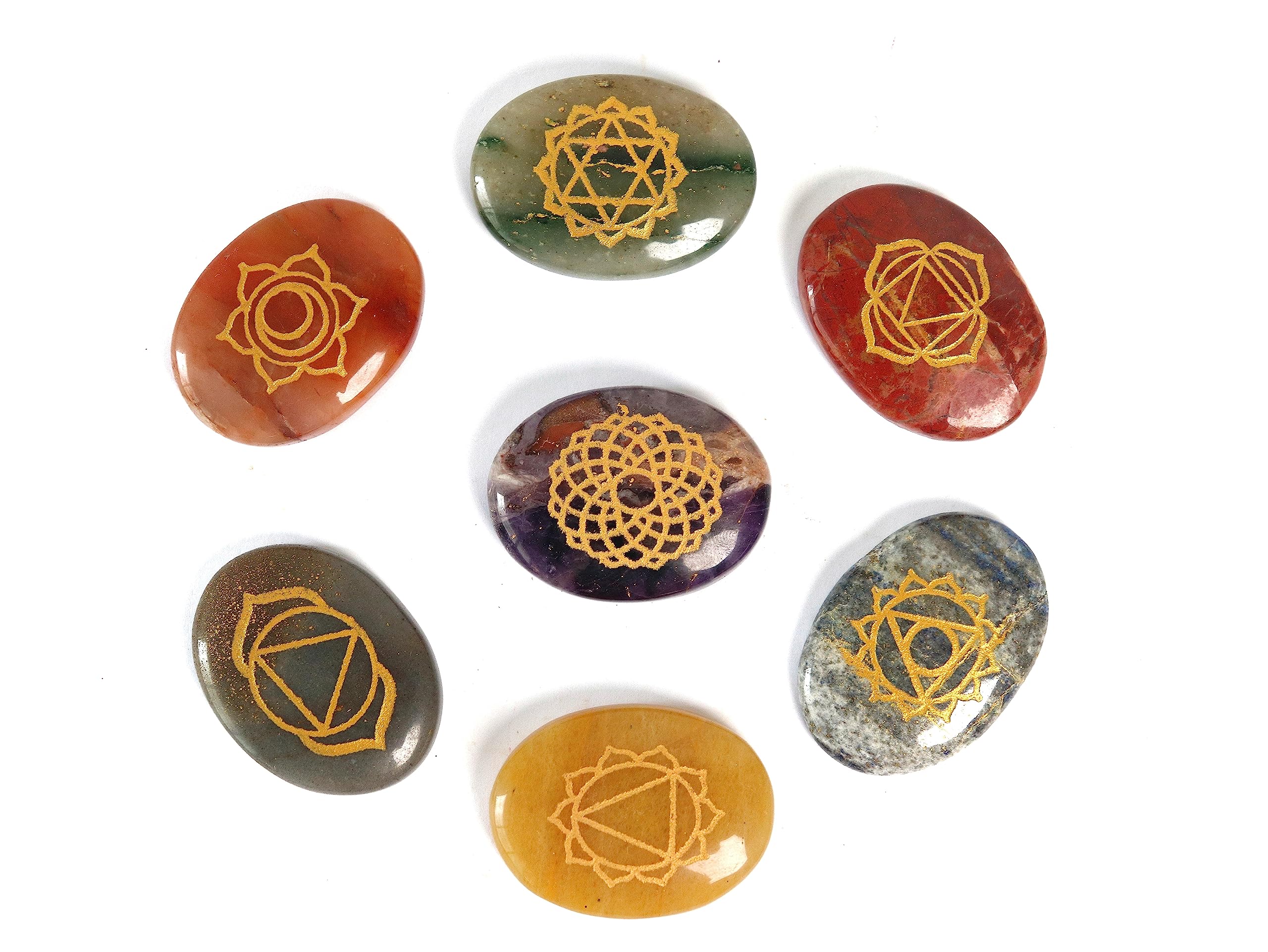 The Spiritual Living Crystals and Healing Stones II Seven Chakra Healing Stones In Pouch II Healing Crystal Bag II Reiki Healing Crystals II Palm Stones II Meditation II Money II Luck II Prosperity II Home & Office II 7 Pcs (B0CBQ2L6L6) Amazon Price History, Amazon Price Tracker