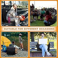 Vista 8 de LILYPELLE Wide Stadium Seats with Back Support, Thick Bleacher Chairs with Comfy Cushion, 6 Reclining Positions Stadium Chair Bleacher Chairs with