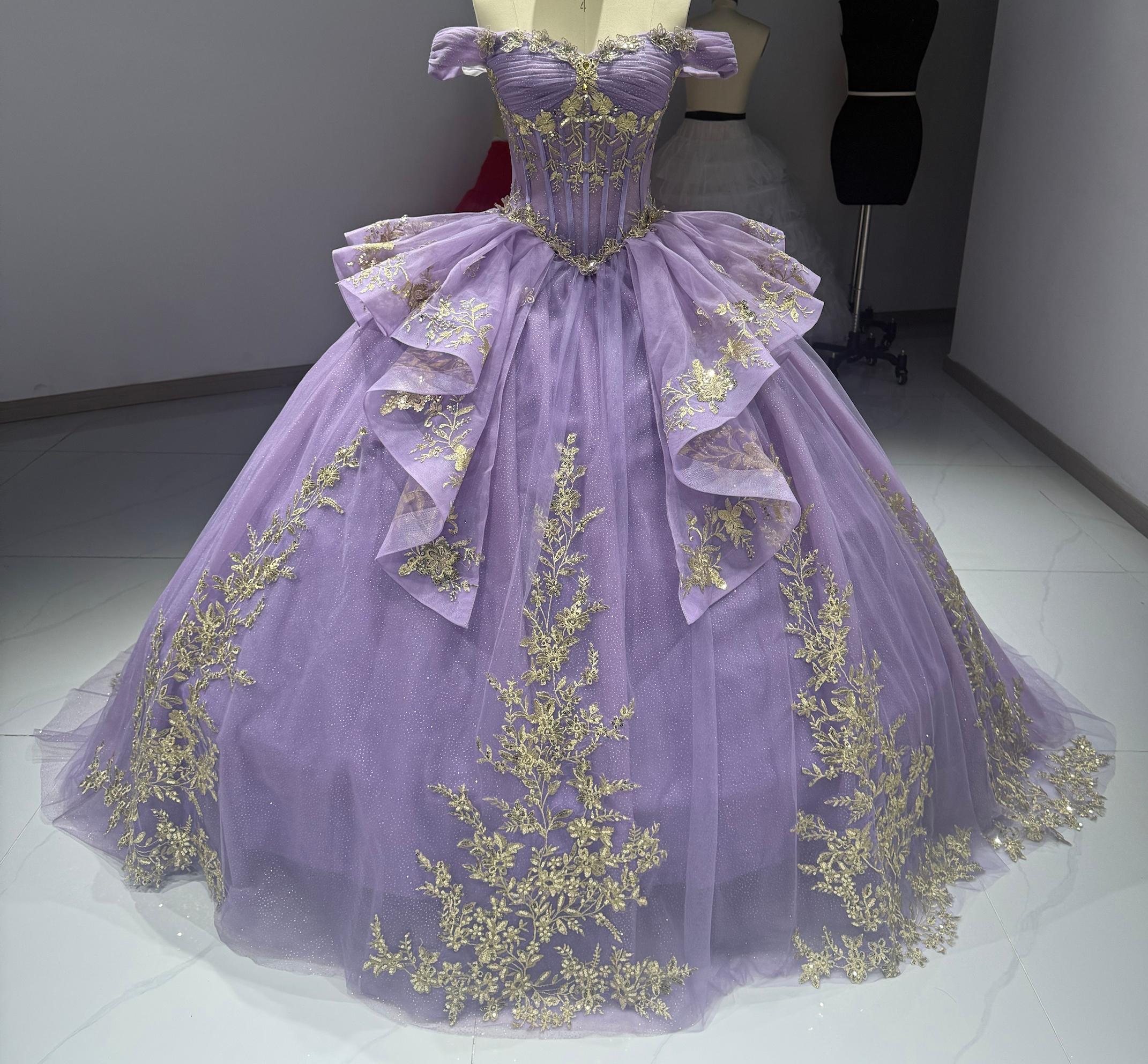 Amazon.com: PFTFB Glitter Sequin Flower Aqua Quinceanera Dresses Off  Shoulder Sweet 16 Dresses Petite Ruffled XV Dress Gold Applique Quince Dress  Size 0: Clothing, Shoes & Jewelry