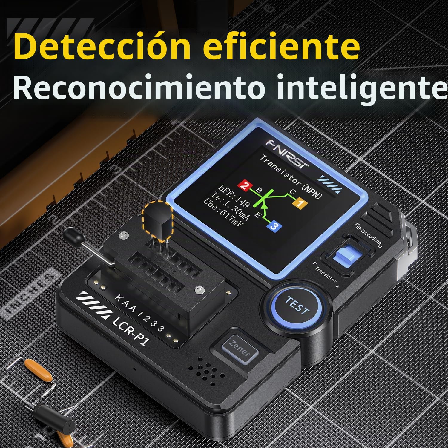 Multímetro funcional LCR-P1, condensador de diodo, contador de resistencia LCR, contador ESR, NPN PNP MOSFET, infrarrojos