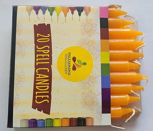 Miniatura 2 de Velas de hechizo - Velas de campanilla - Velas cónicas sin perfume de hechizo ritual de timbre de 4 x 12 pulgadas, 20 velas (multicolor)