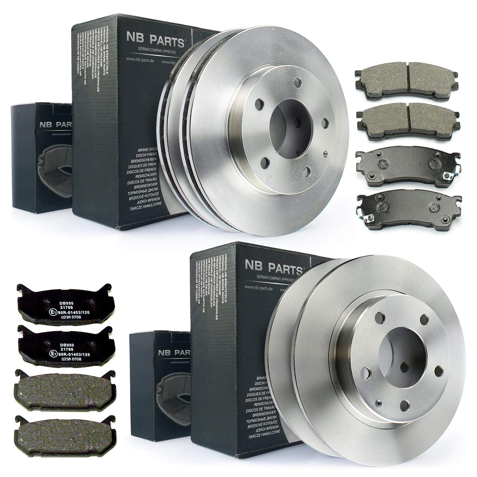 Disco de freno + pastillas de freno delantero + trasero NB PARTS Germany 10046716