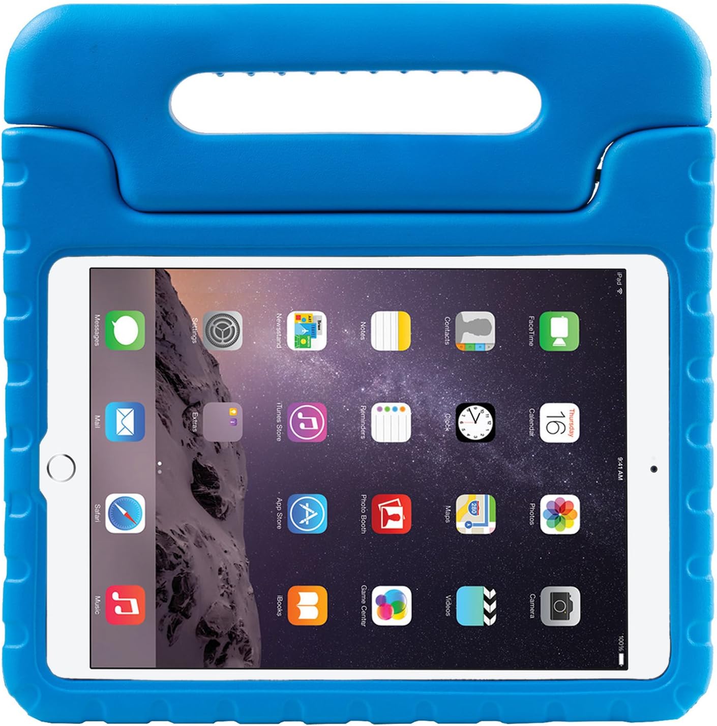 I BLASON New iPad 9.7 Case 2018 / 2017, i-Blason New Apple iPad 9.7 Inch 2017 / 2018 Case for Kids ArmorBox Kido Series Lightweight Super Protective Convertible Stand Cover (Blue)