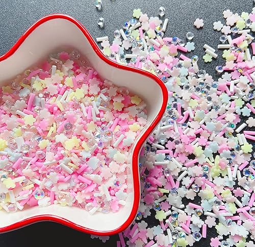 Miniatura 7 de EHOPE Gránulos falsos de resina, chispas de caramelo falso, gránulos de arcilla, chispas de polímero en rodajas de arcilla polimérica para arte de