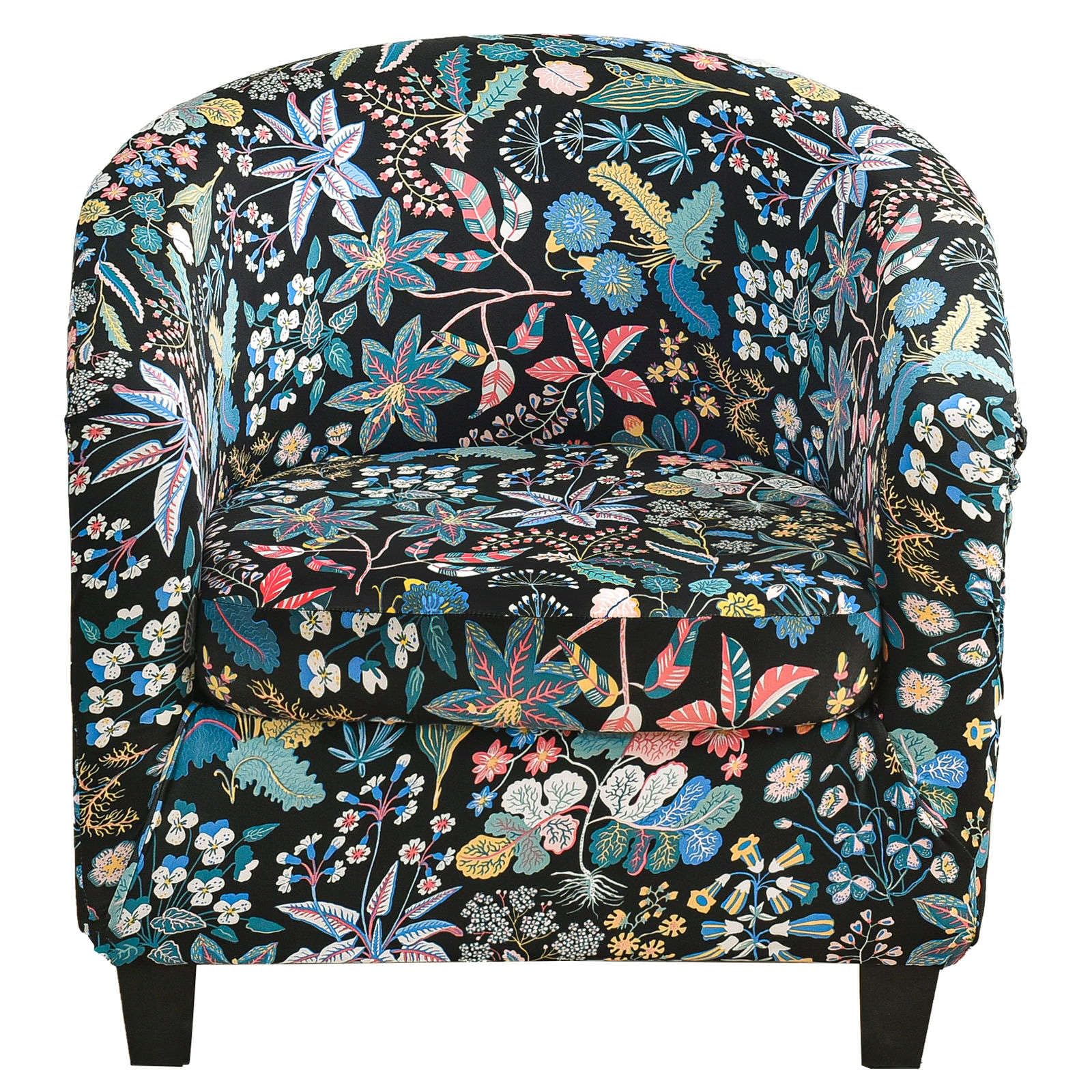 Zrcyxdw R 2 Pieces Club Chai Slipcove Stretch, Printed Tub Chai Slipcove With Elastic Bottom Soft Nonslip Tub Chai Cove Washable Fo Living Oom-2 Pieces