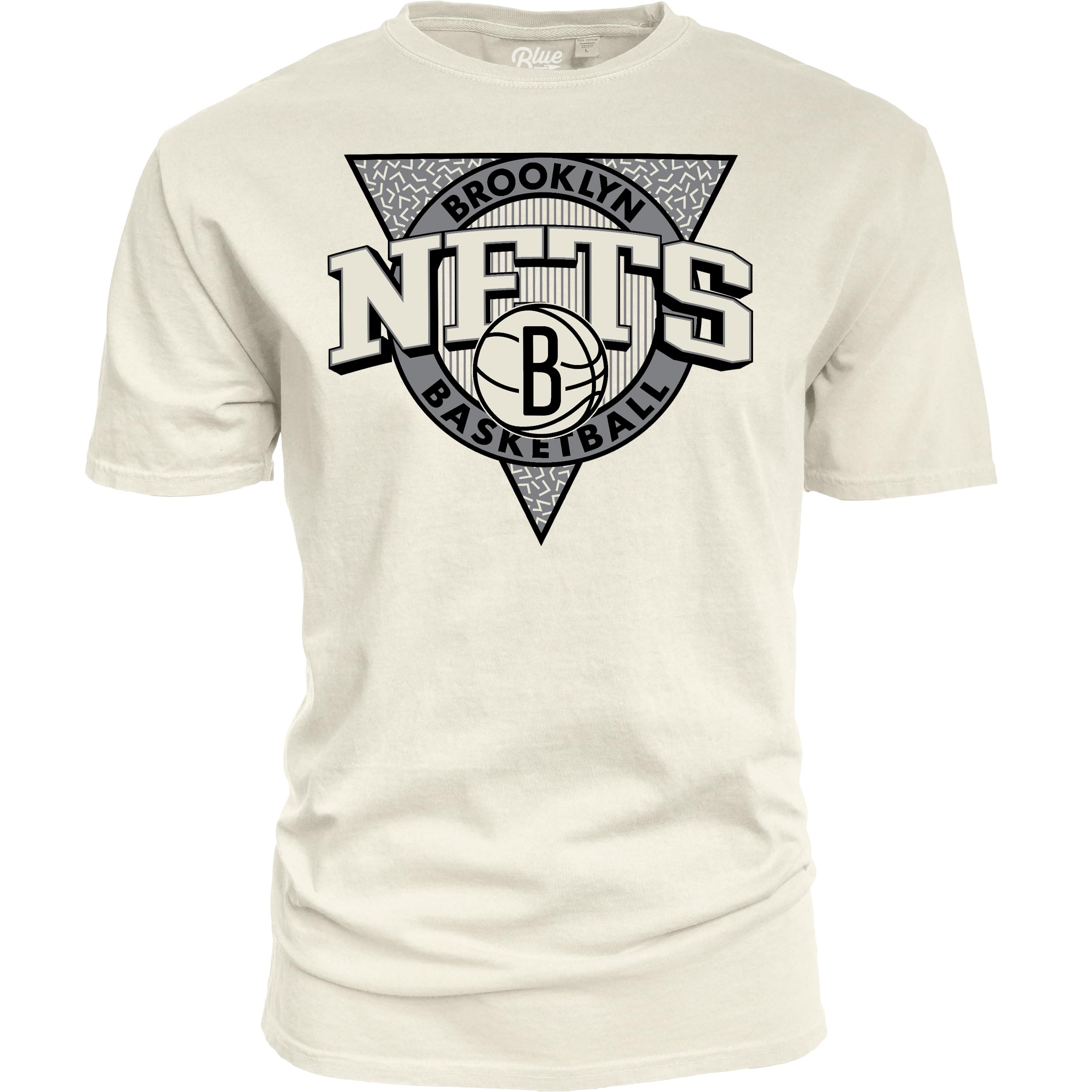 Blue 84 NBA Officially Licensed T-Shirt Ringspun Triblock Ivory