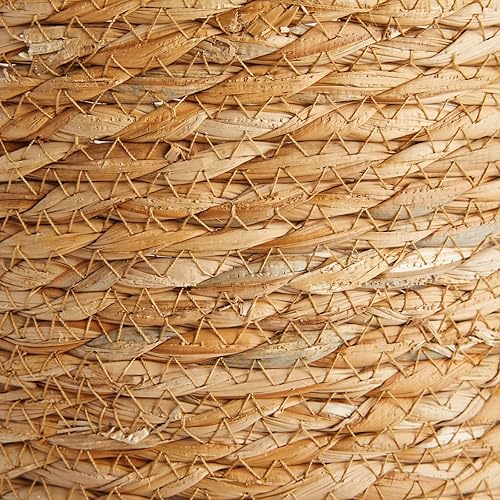 Miniatura 6 de Juvale - Juego de macetas de hierba marina con forro de plástico, 3 cestas tejidas para plantas (3 tamaños)