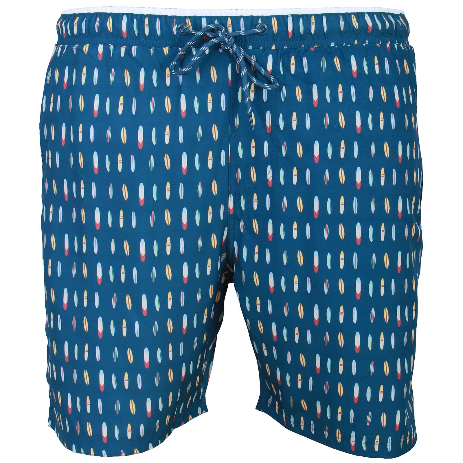 Kam Men's Denim Swimwear Trunks Surf Board Stretch Swim Shorts Drawstring Waist 2XL-8Xl (Uk, Alpha, 5XL, Regular, Regular, )