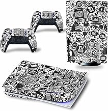 BUCEN for PS5 Skin Disc Edition & Digital Edition Console and Controller Vinyl Cover Skins Wraps Scratch Resistant, Compatible 18787 Anti Scratch (Size : Disc Version)