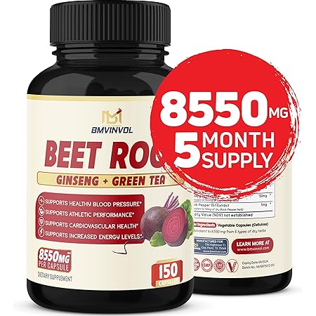 Beet Root 8000mg - Aids In Healthy Circulation, Heart And Blood
