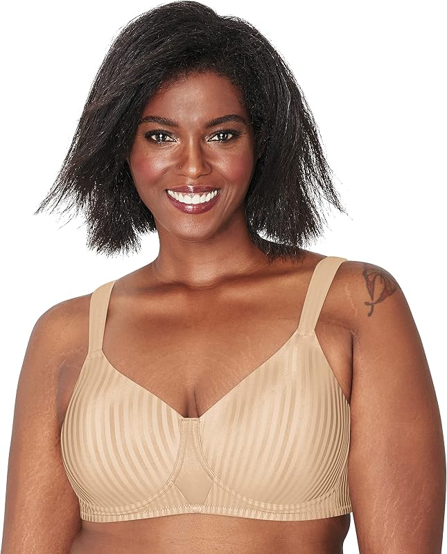 PLAYTEX womens Secrets Perfectly Smooth Wireless Bra, Full-coverage T-shirt Bra for Full Figures