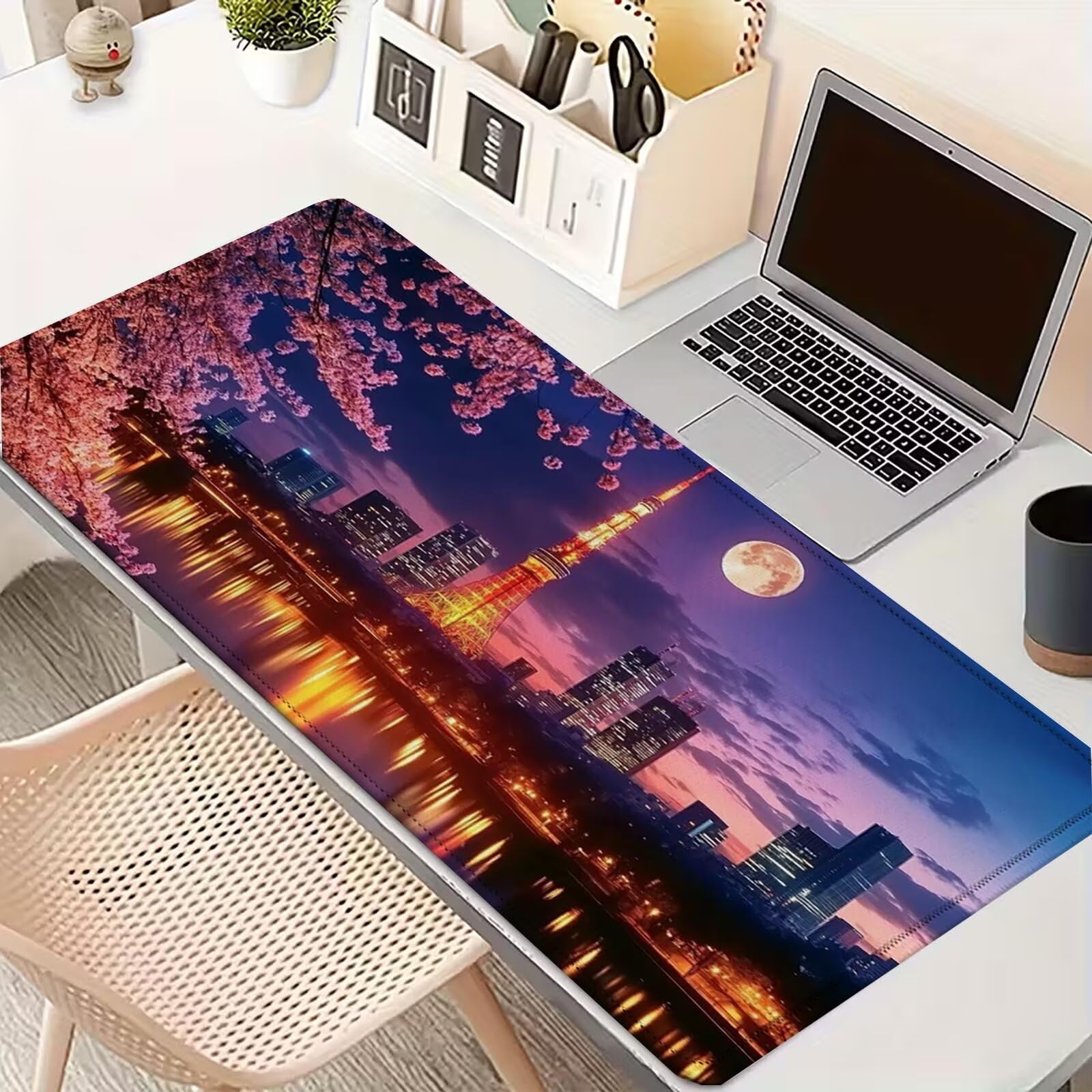 Tapis de Souris - 1000x500x3mm, Tapis Souris d'Ordinateur, Ville 0-z87