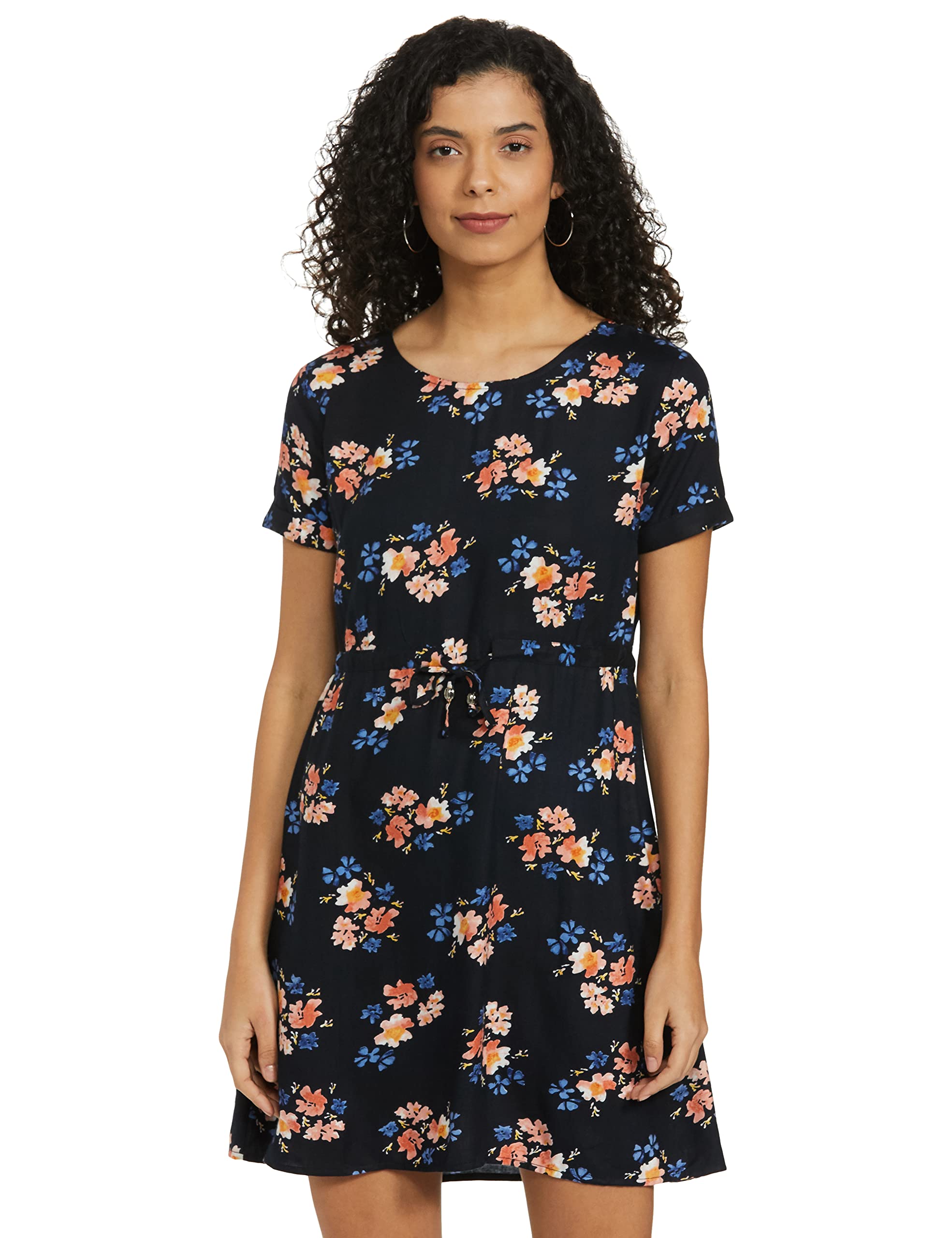 EasybuyWomen's Rayon A-Line Below The Knee Casual Dress