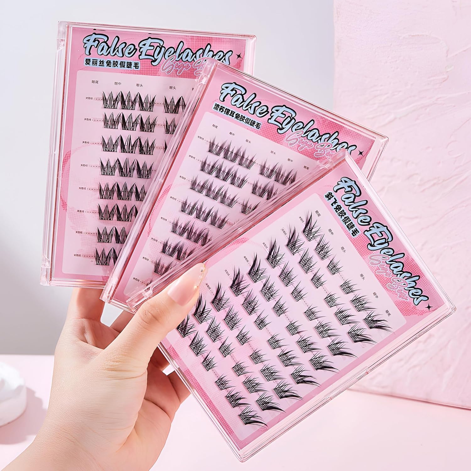 Gege Bear Glue Free Eyelashes | Bold & Soft Eye Makeup Look | Lightweight & Natural Feel | Reusable & Easy to Apply | Diagonal, Cat Ear & Alice Styles | No Glue Required | Ideal for Kawaii Inspired Eye Aesthetic Lovers | Perfect for Teens & Women (01# Flat Cat Ear, 48pcs)-picture-41