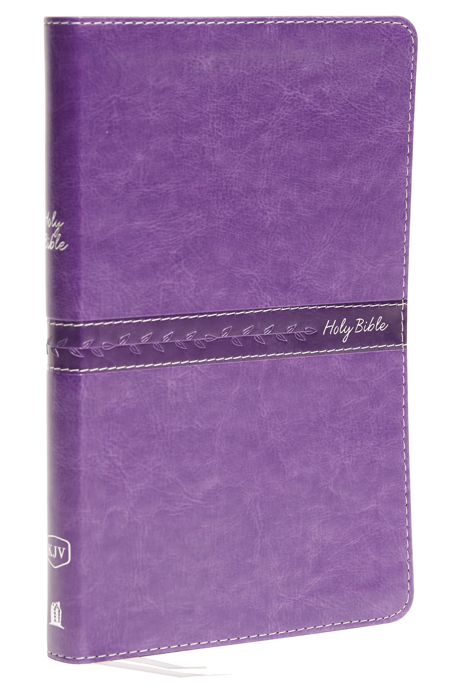 KJV, Thinline Bible, Leathersoft, Purple, Thumb Indexed, Red Letter, Comfort Print, Religion, Hardback,