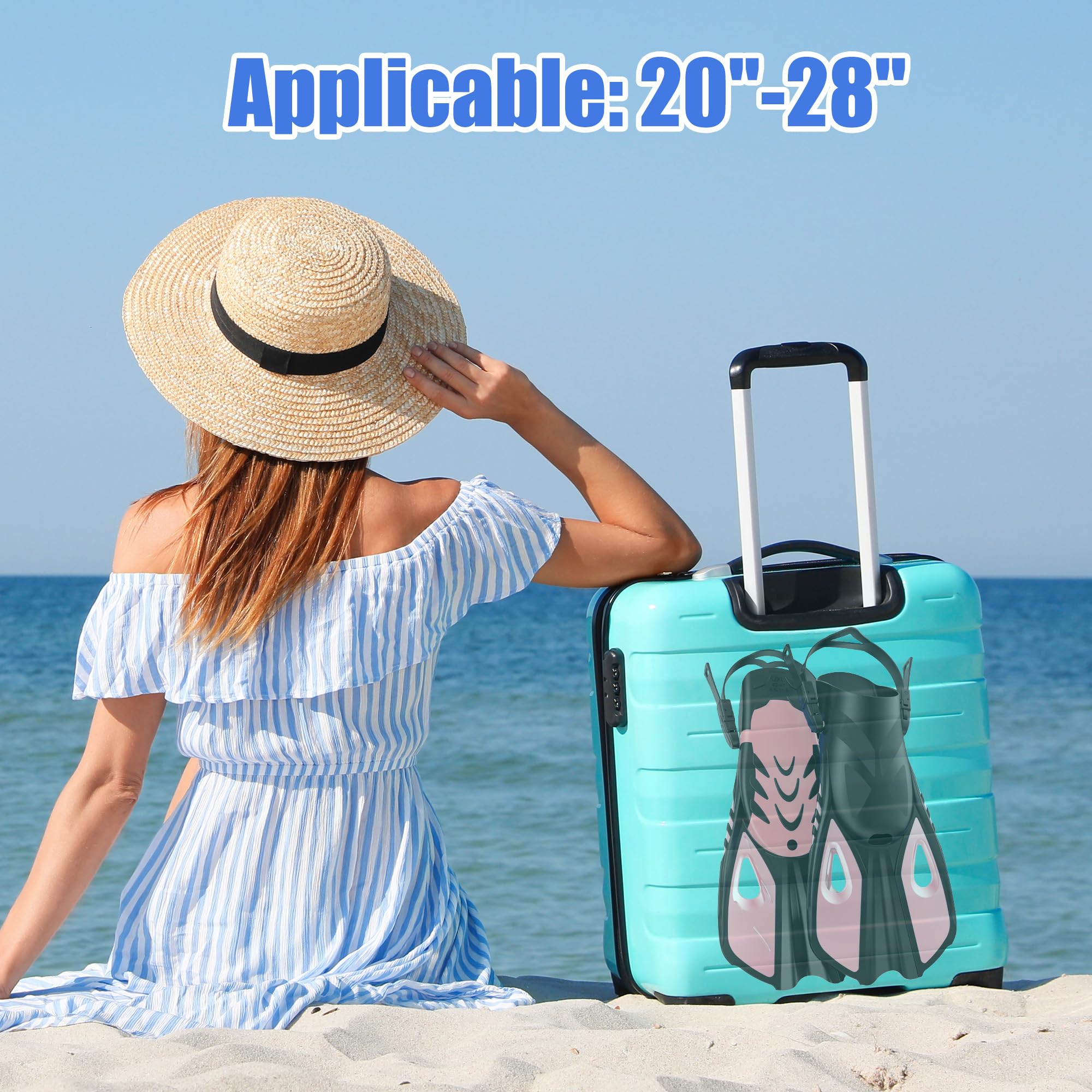 MELUMILU Snorkel Fins, Swim Fins Travel Size Short Adjustable for Snorkeling Diving Adult Men Women Open Heel Swimming Flippers: Pink S/M (US Men 4.5-8.5 / Women 5.5-9.5)