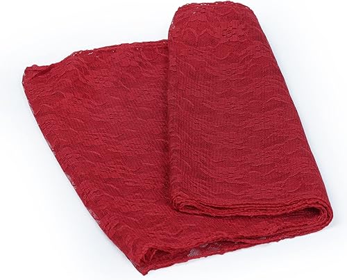 Miniatura 6 de MDS - Paquete de 10 caminos de mesa de encaje de 12 x 108 pulgadas para bodas, decoraciones para fiestas de cumpleaños, banquetes, graduaciones,