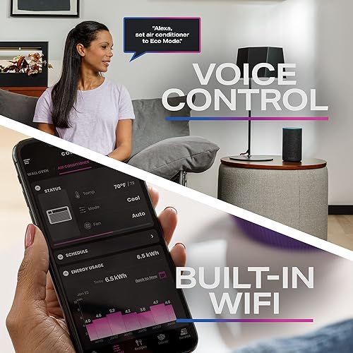 Miniatura 5 de GE Profile Inverter - Aire acondicionado para ventana de 12.000 BTU, compatible con WiFi, ultra silencioso, eficiente de energía para habitaciones