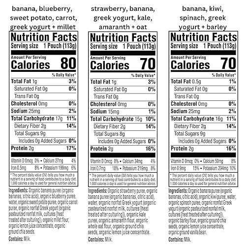 Miniatura 2 de Plum Organics Mighty 4Mezcla de nutrición esencial en bolsa 4onzas Paquete de 12