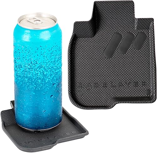 BaseLayer Juego de cuatro posavasos con forma de alfombrilla para automóvil, fabricados en los Estados Unidos disponible en Yaxa Peru