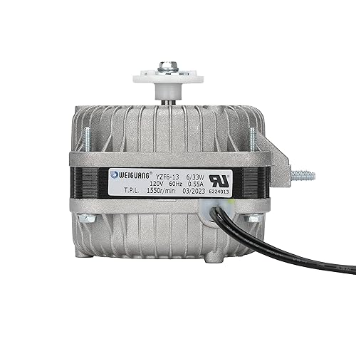 Motor de ventilador YZF6-13 AC 120V 6/33W 0.55A 60Hz 1550r Motor de condensador de polo sombreado Vanesa