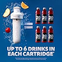 Vista 4 de Cirkul Botella de agua de acero inoxidable con agarre azul de 22 onzas y tapa deportiva, duradera, aislada, con agarre protector, a prueba de fugas