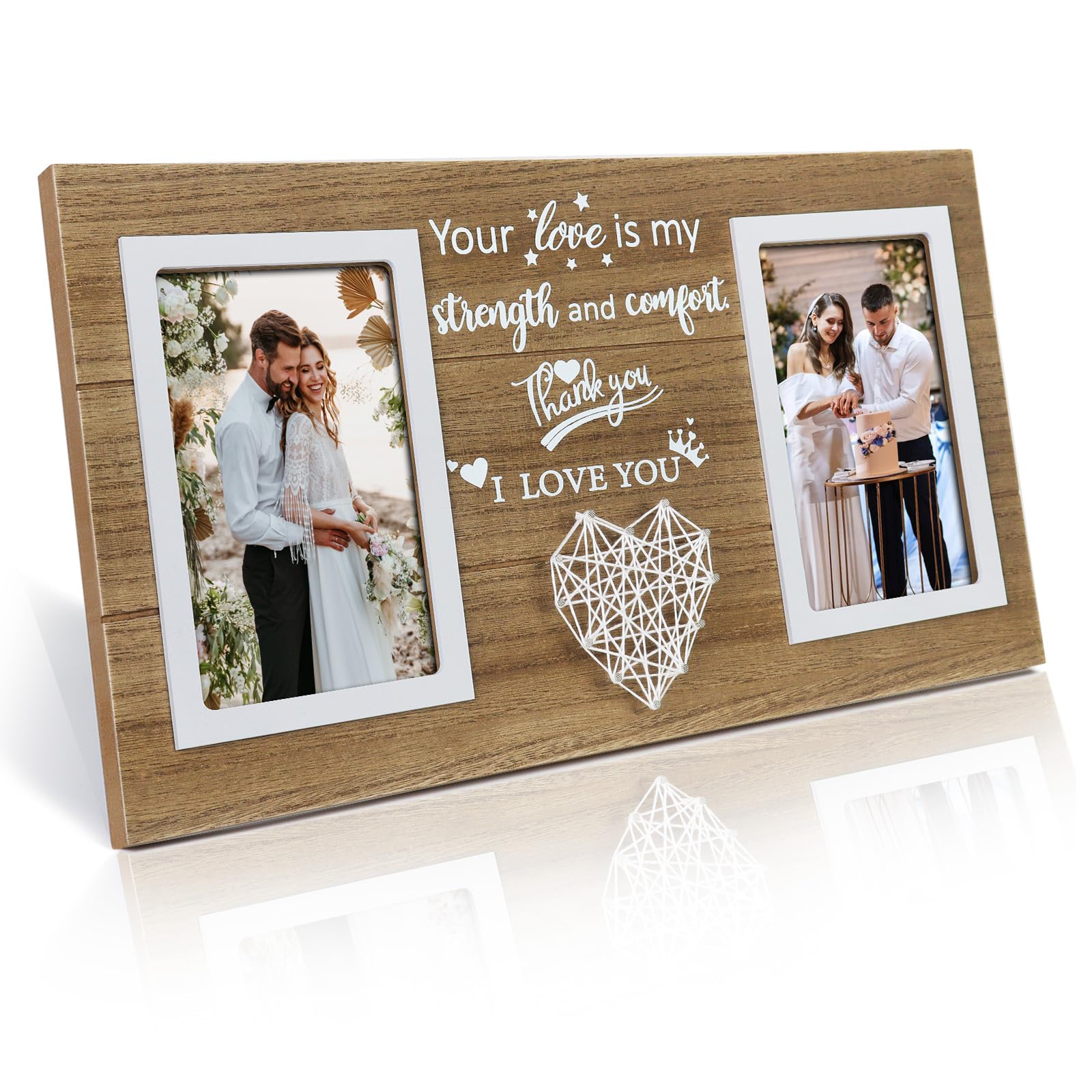 Hinapan Cadre photo pliable 10 x 15 cm pour 3 photos, collage multiple pour poser sur table, idéal comme cadeau pour la famille, un mariage et une décoration de bureau Hinapan Cadre photo pliable 10 x 15 cm pour 3 photos, collage multiple pour poser sur table, idéal comme cadeau pour la famille, un mariage et une décoration de bureau