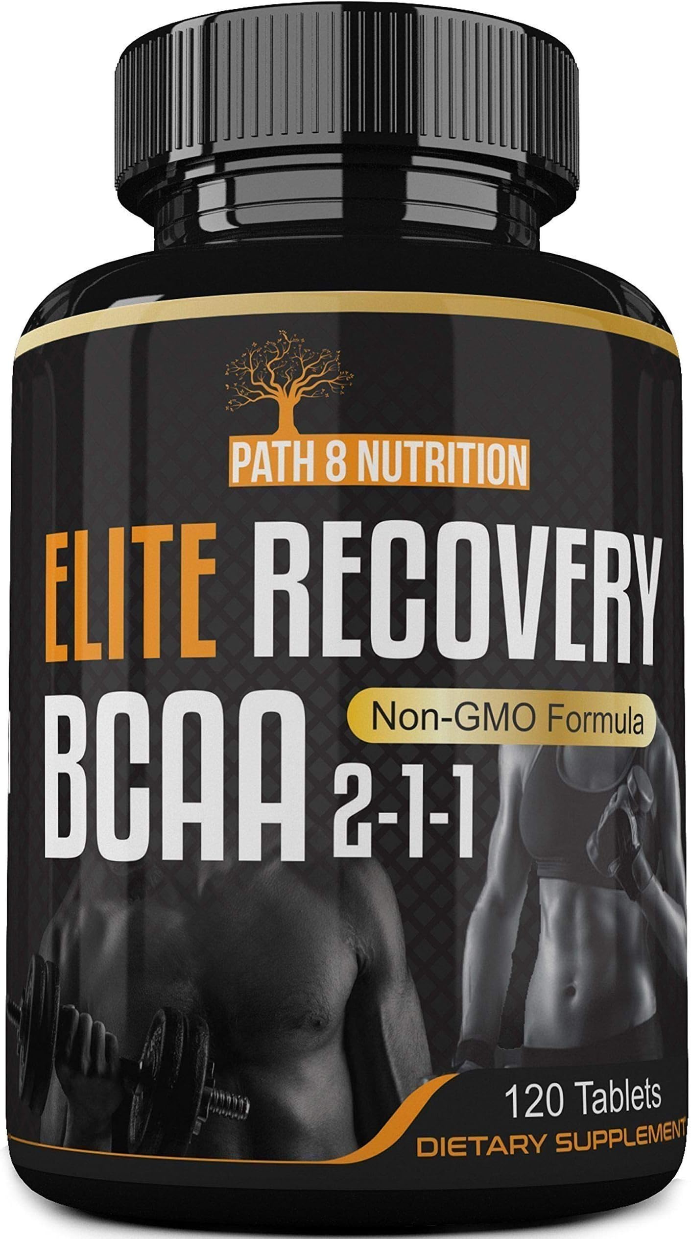 Powerful 4000mg Elite Recovery BCAA Capsules 2-1-1 Pre and Post Workout Branched Chain Amino Acids
