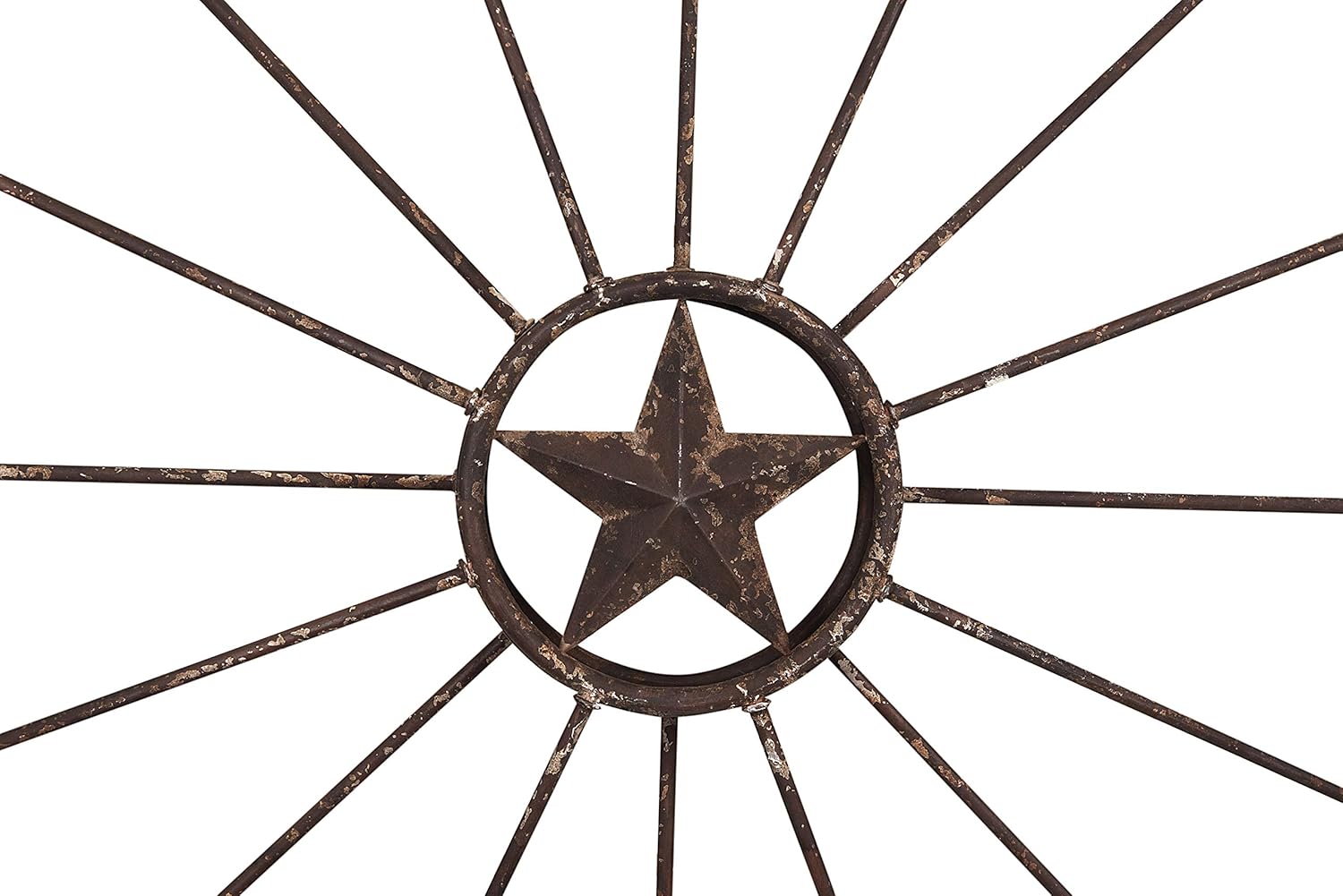 Creative Co-Op Wagon Wheel with Star Wall Décor
