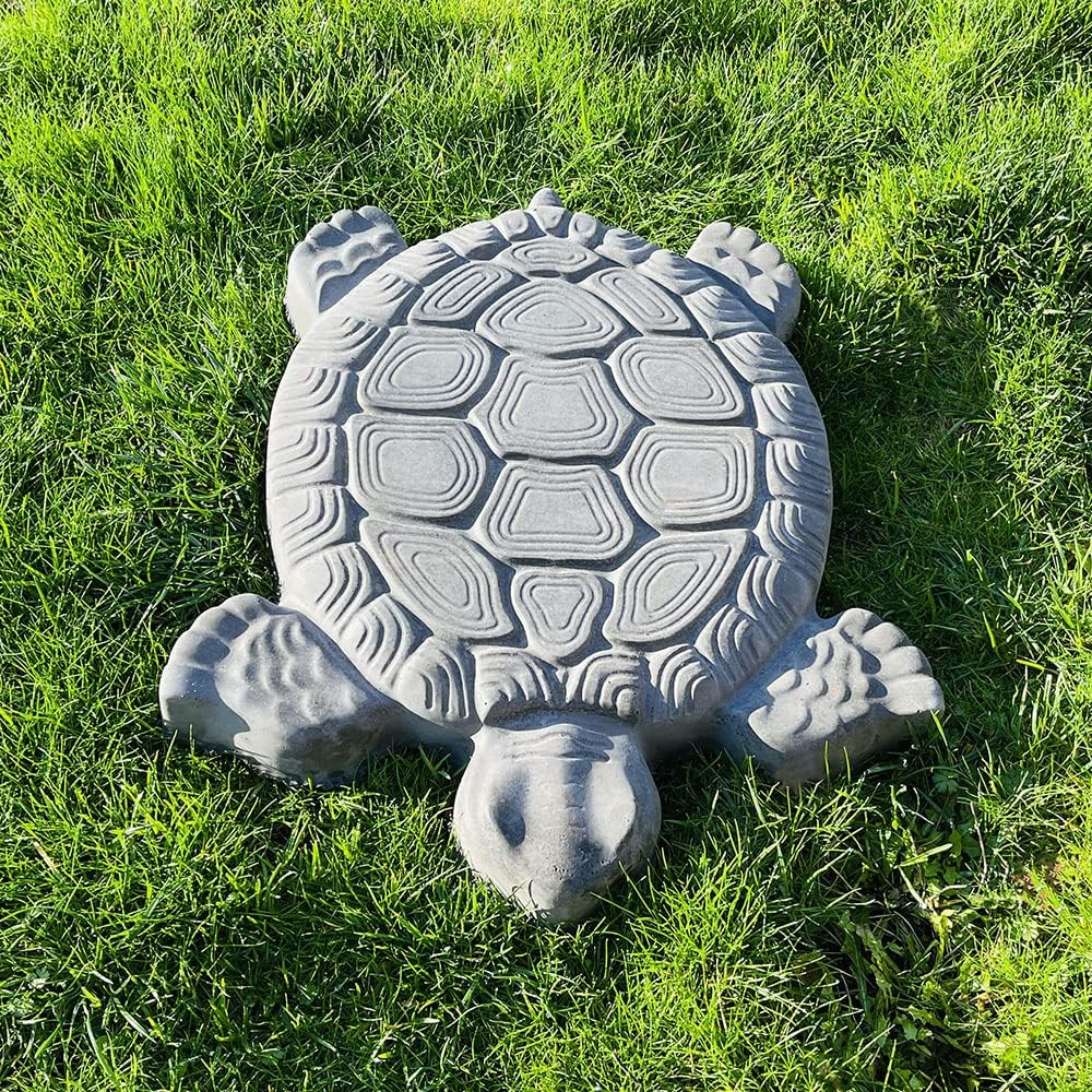 AUTUMN Turtle Stepping Stone Mold - Concrete Cement Mold for DIY Walkway Stepping Stones - Turtle Statue for Garden Decor