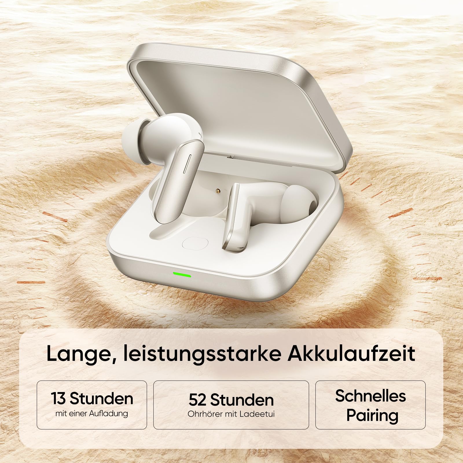 Realme Buds Air 7 – True Wireless Mit 52dB ANC, 12,4mm Bass-Treiber, 52h Spielzeit, Grün