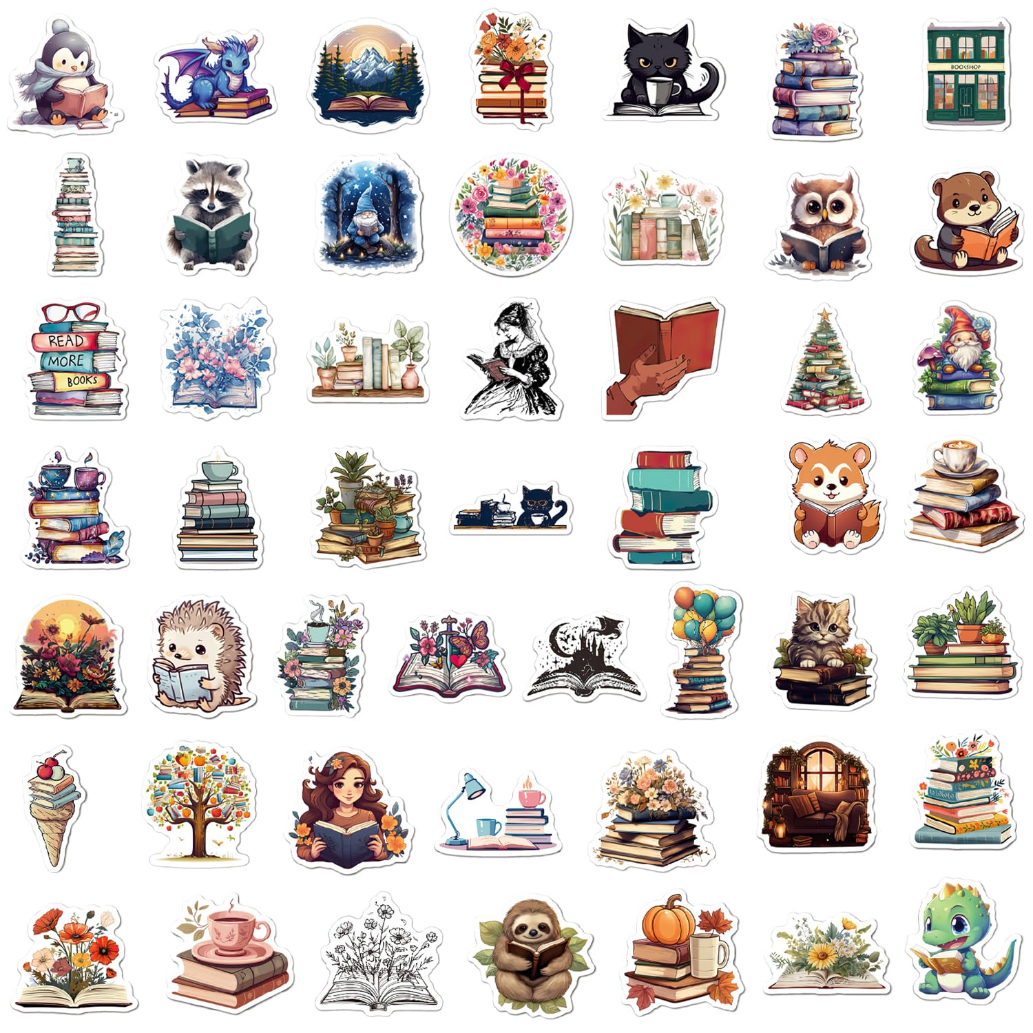 100 Pcs Book Stickers - Image 2