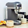 Petra PT5240 Espresso Coffee Machine - Milk Frothing Wand, 1.4L, Single & Double Shot, Stylish & Compact, 15-Bar Pressure, Barista Style Coffee, Latte, Cappuccino, Ground Coffee Compatible, 1465W