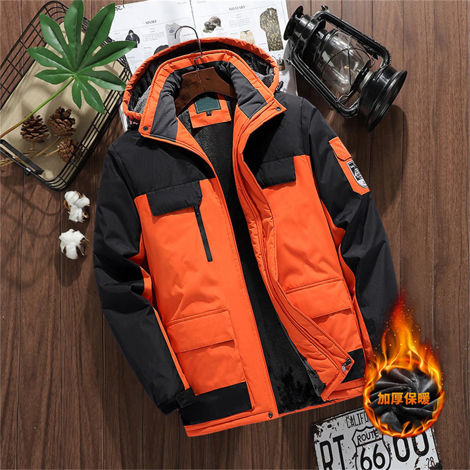 Genérico Cortavientos Hombre Pesca Soft Invierno Trench Coat Impermeables Trekking De Montaña De Caza Táctica Al Aire Libre Exterior Ropa