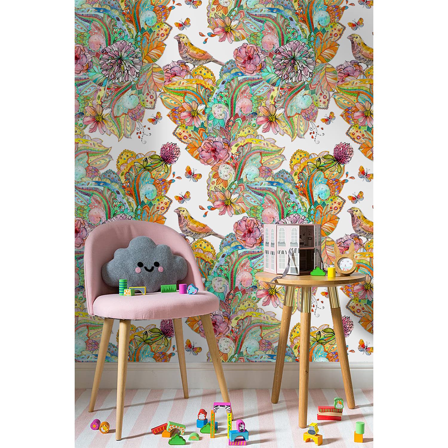 Papier peint meuble autocollant Coloray 360x250 cm sticker mural oiseau mandala