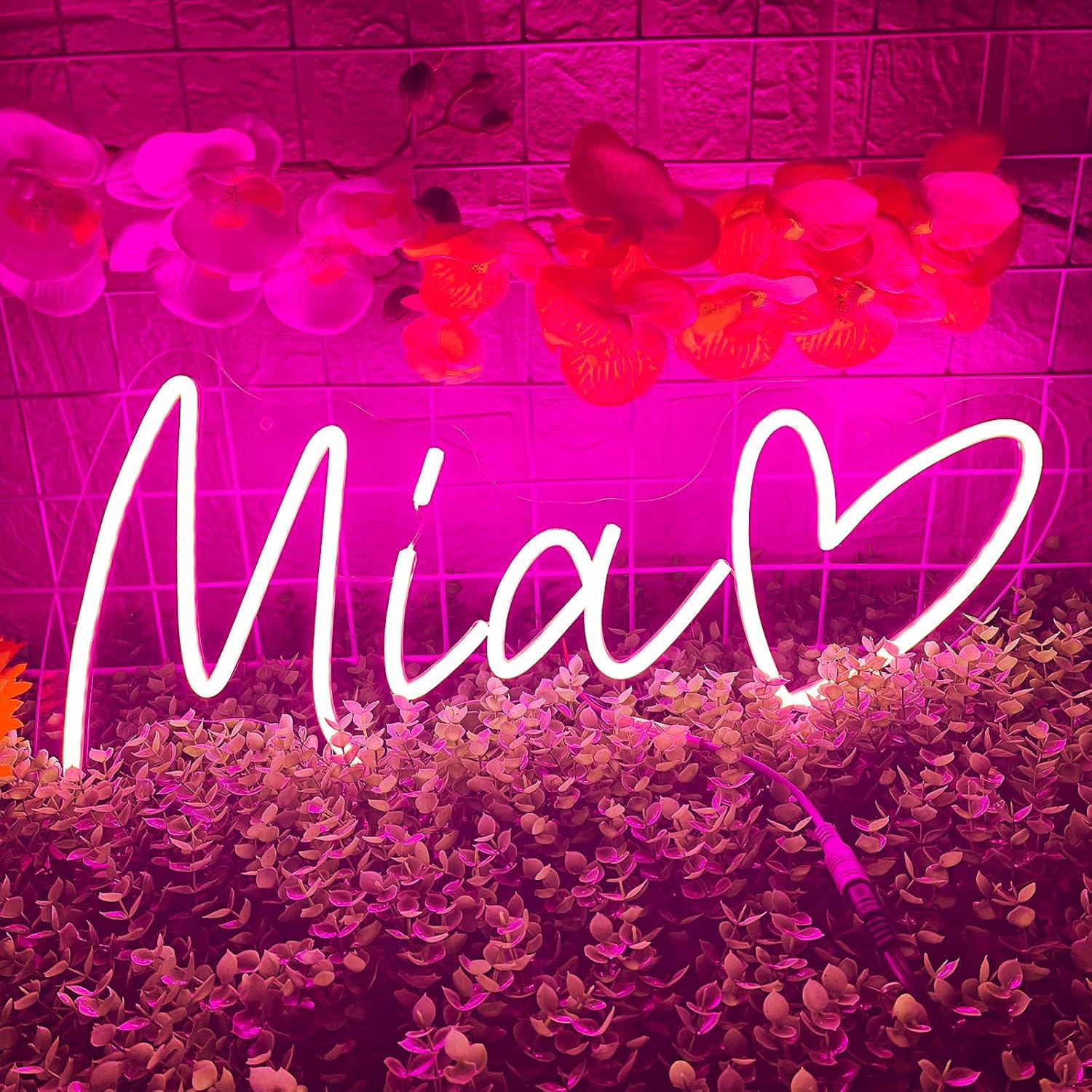 Custom Neon Signs, Led Neon Sign Customizable for Wall Decor, Personalized Neon Light for Wedding Birthday Party Presents, Custom Neon Name Sign for Bedroom Game Room Bar Business Shop Logo Diy