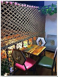 Multiple Sizes Safety Mesh Netting for Rail Balcony Banister Stair 8mm*10cm Indoor Outdoor Safe Net Child Safety Net 1 * 3M Banister Guard for Pets Cats Toys Hemp Rope Net(Size:5 * 5m（16 * 16ft）)