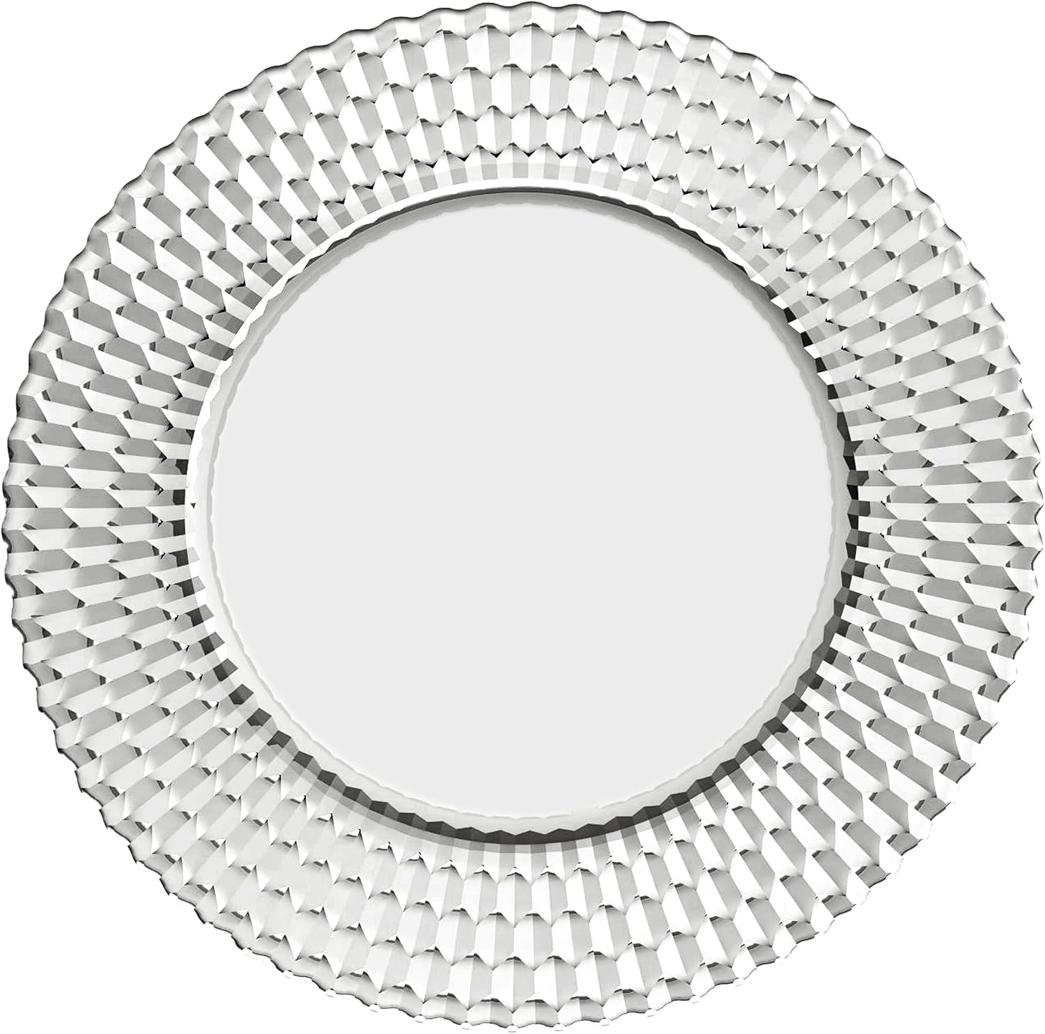 Villeroy & Boch - Boston charger plate, luxurious presentation plate for celebration meals, crystal, transparent, 320MM