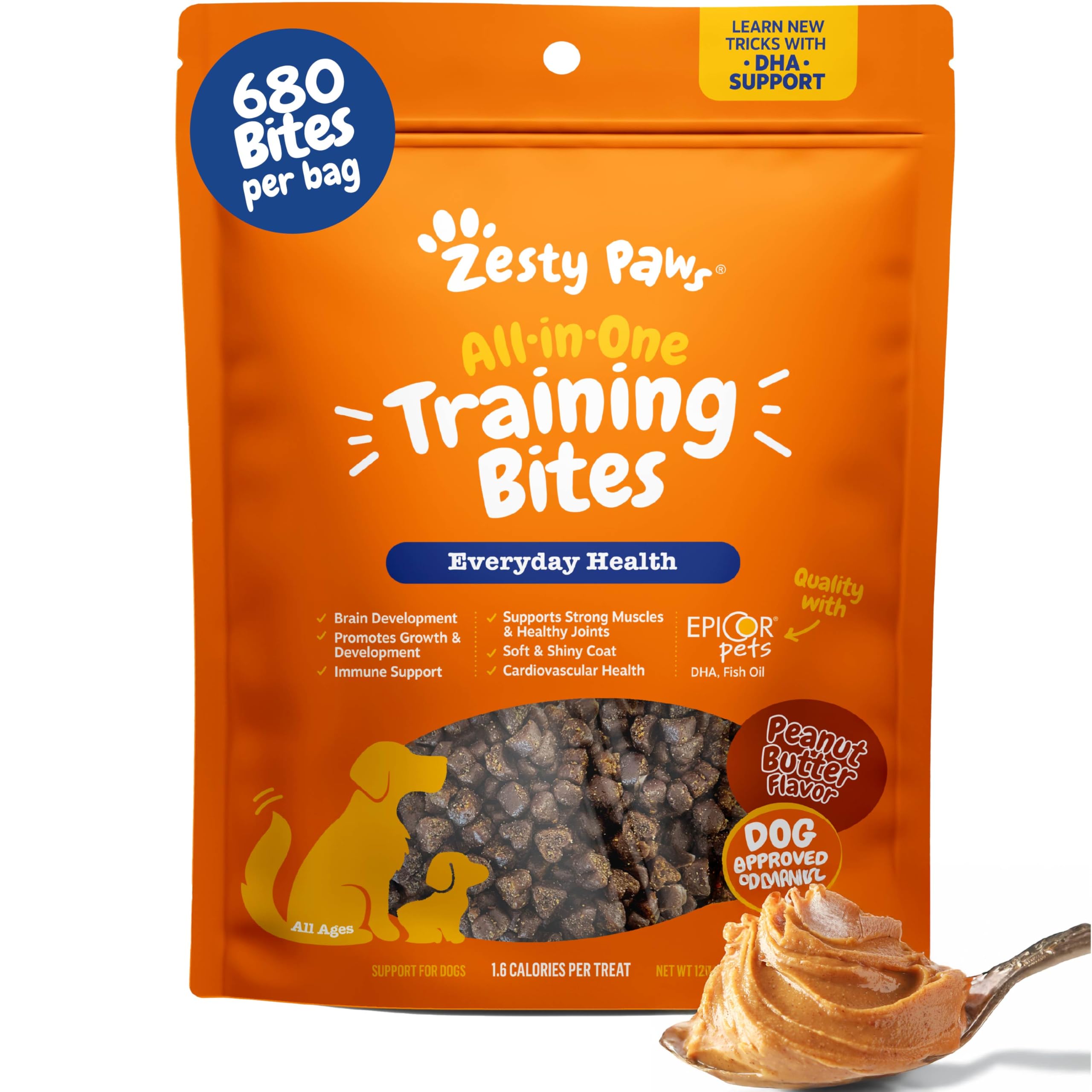 Zesty Paws Training Treats for Dogs & Puppies - Dog Treats for Training - Healthy Dog Chews for Hip, Joint & Muscle Health - for All Breeds and Ages -