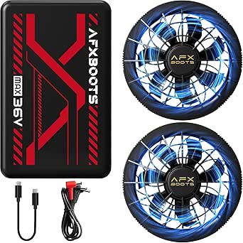 【LABEWVI】空調服用ファンバッテリー36V 26800mAh 【ラスト！】 LABEWVI] 【2025年モデル 36V超高出力】ファンバッテリーセット